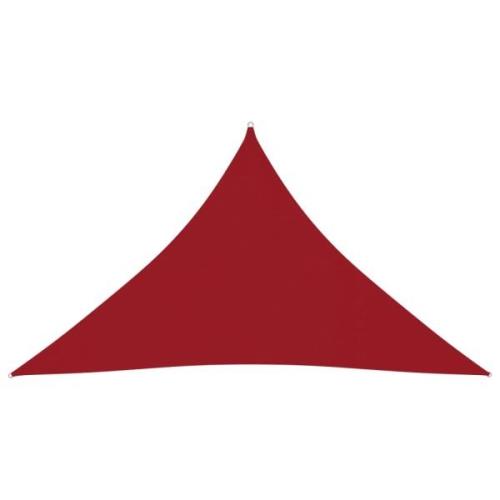 vidaXL Solsegel oxfordtyg trekantigt 5x5x6 m röd