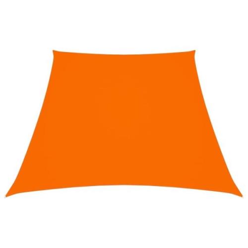 vidaXL Solsegel oxfordtyg trapets 3/5x4 m orange