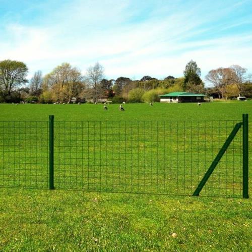 vidaXL Eurofence stål 10 x 1,2 m grön