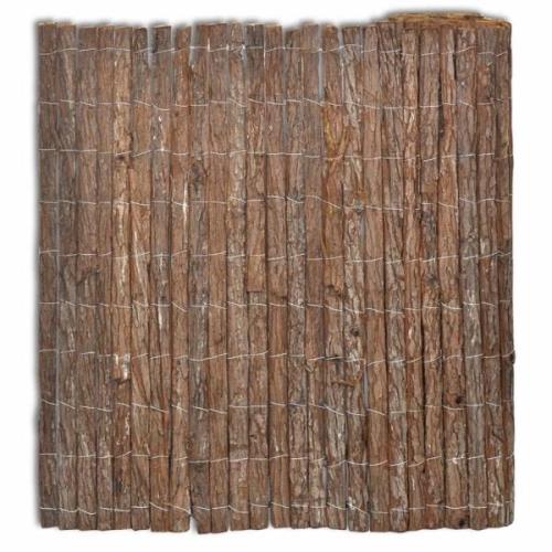 vidaXL Vindskydd bark 400x100 cm