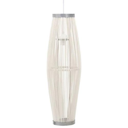 vidaXL Taklampa vit pil 40 W 27x68 cm oval E27