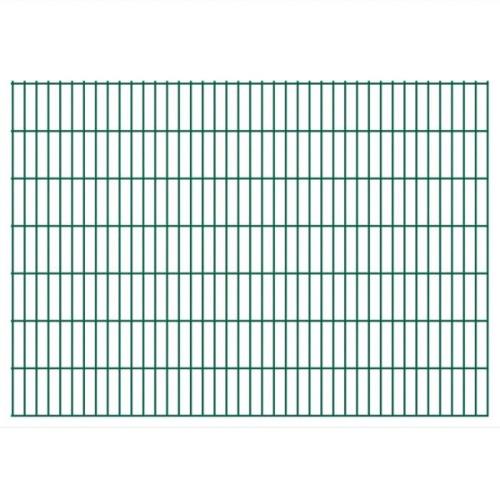 vidaXL 2D Stängselpaneler 2,008x1,43 m grön