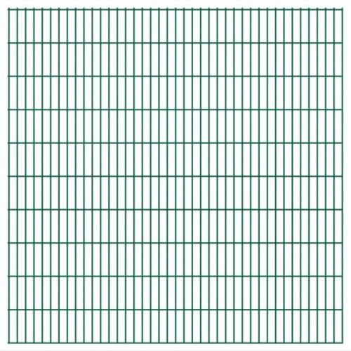 vidaXL 2D Stängselpaneler 2,008x2,03 m grön