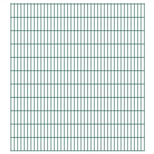 vidaXL 2D Stängselpaneler 2,008x2,23 m grön
