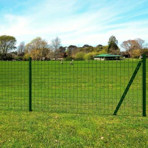 vidaXL Eurofence stål 25x1 m grön