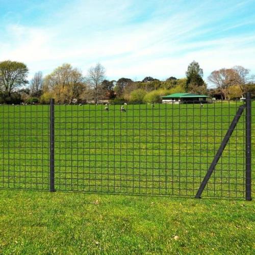 vidaXL Eurofence stål 25x1 m grå