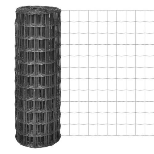 vidaXL Eurofence stål 25x0,8 m grå