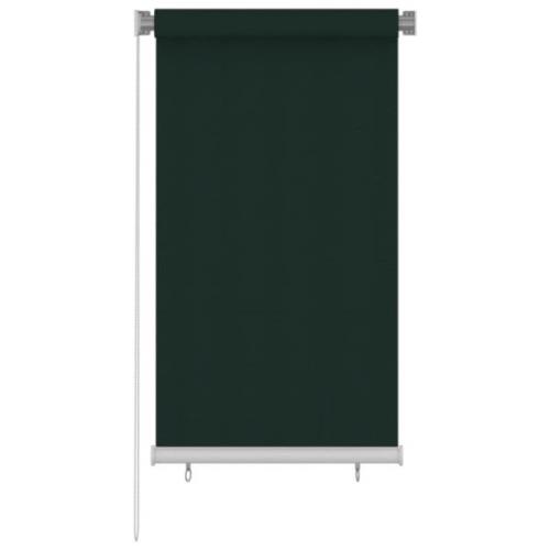 vidaXL Rullgardin utomhus 80x140 cm mörkgrön HDPE