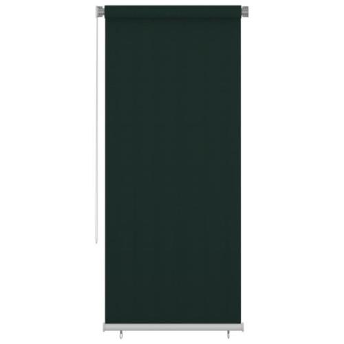 vidaXL Rullgardin utomhus 100x230 cm mörkgrön HDPE