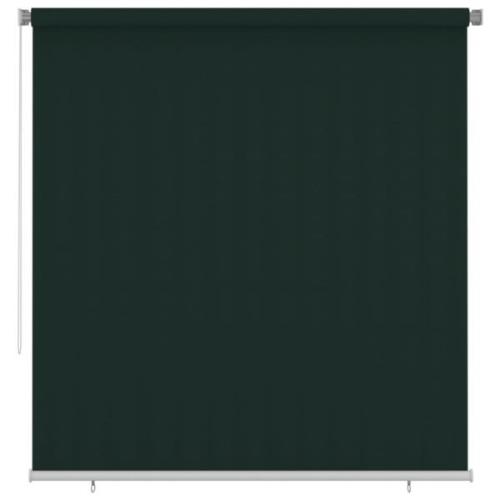 vidaXL Rullgardin utomhus 220x230 cm mörkgrön HDPE