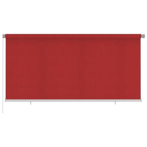 vidaXL Rullgardin utomhus 300x140 cm röd HDPE