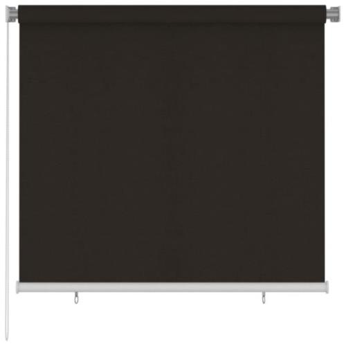 vidaXL Rullgardin utomhus 160x140 cm brun HDPE