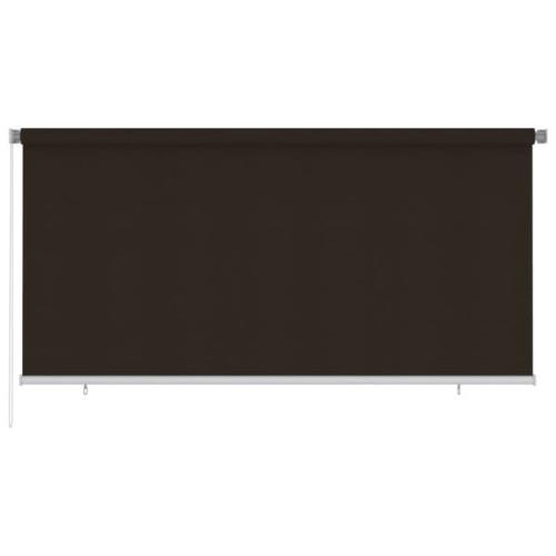 vidaXL Rullgardin utomhus 300x140 cm brun HDPE