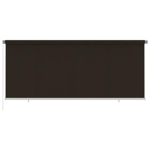 vidaXL Rullgardin utomhus 350x140 cm brun HDPE