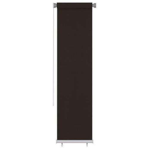 vidaXL Rullgardin utomhus 60x230 cm brun HDPE