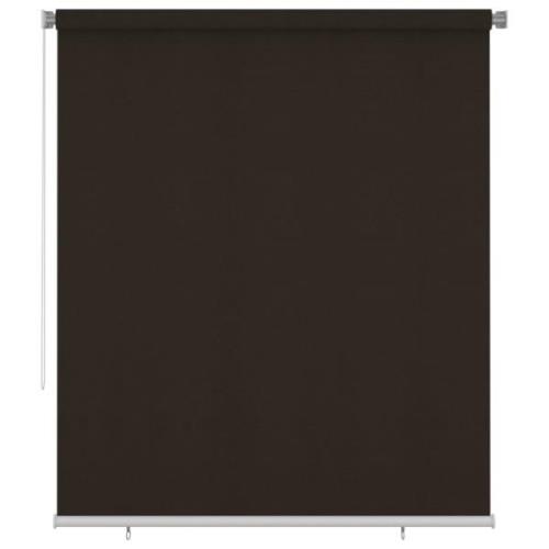 vidaXL Rullgardin utomhus 200x230 cm brun HDPE