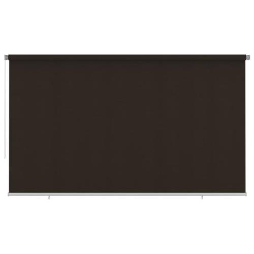 vidaXL Rullgardin utomhus 400x230 cm brun HDPE