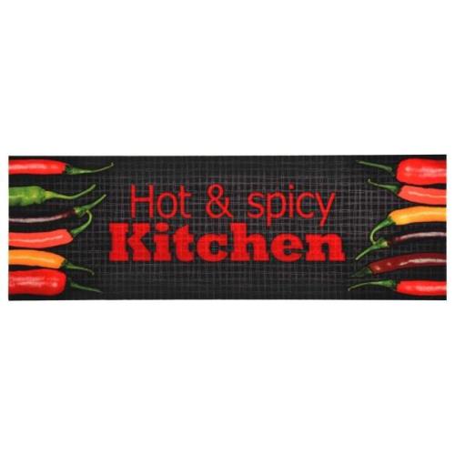 vidaXL Köksmatta maskintvättbar Hot & Spicy 60x300 cm