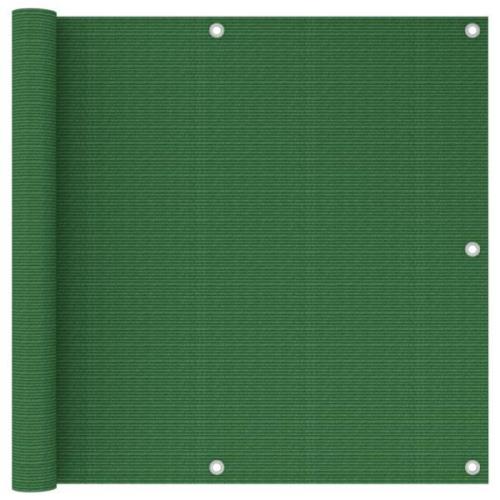 vidaXL Balkongskärm ljusgrön 90x600 cm HDPE