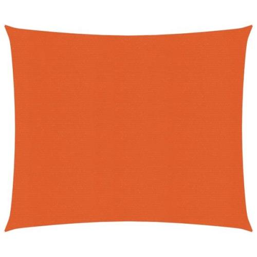 vidaXL Solsegel 160 g/m² orange 2x2 m HDPE
