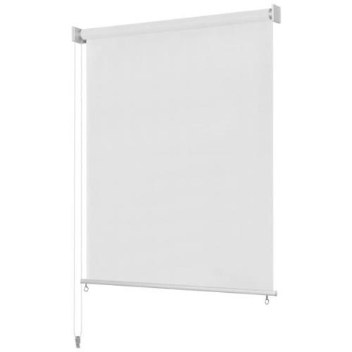 vidaXL Rullgardin utomhus 100x140 cm vit