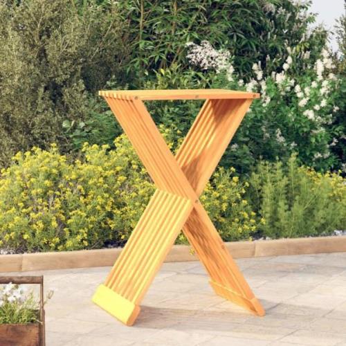 vidaXL Hopfällbar pall 40x32,5x70 cm massiv teak