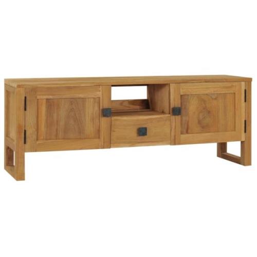 vidaXL TV-bänk 120x32x45 cm massiv teak