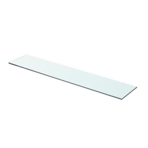 vidaXL Hyllplan glas genomskinlig 70x15 cm