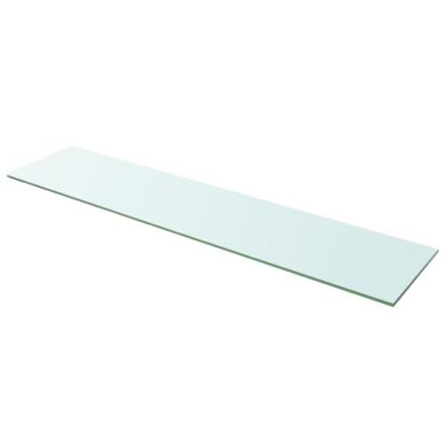 vidaXL Hyllplan glas genomskinlig 110x25 cm