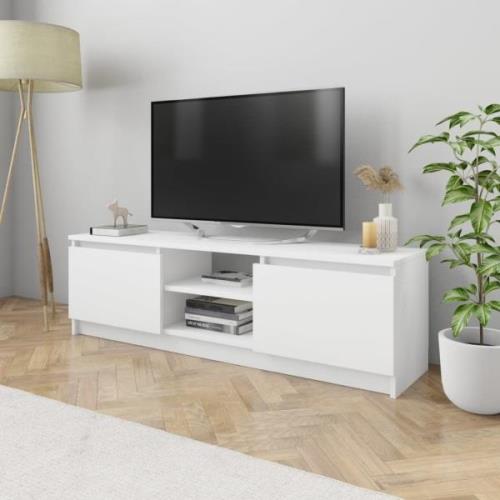 vidaXL Tv-bänk vit 120x30x35,5 cm konstruerat trä