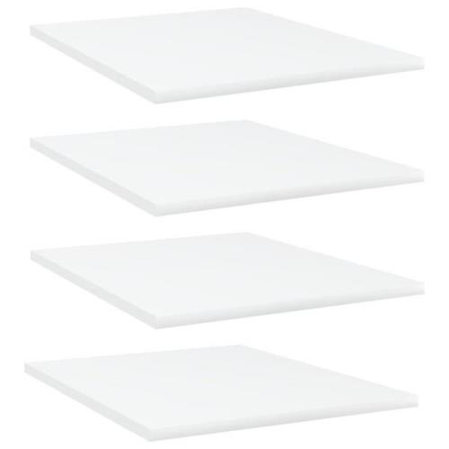 vidaXL Hyllplan 4 st vit 40x50x1,5 cm konstruerat trä