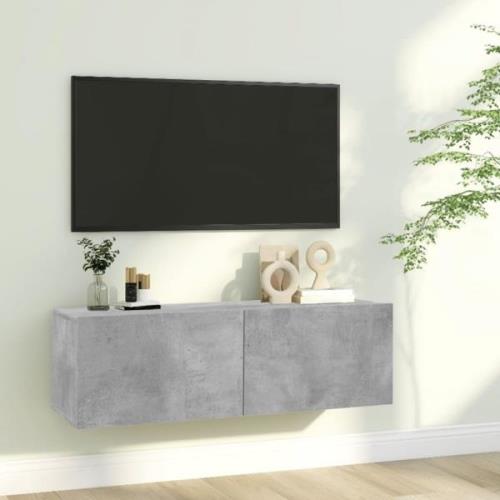 vidaXL TV-bänk betonggrå 100x30x30 cm konstruerat trä