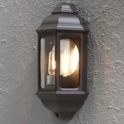 KONSTSMIDE Vägglampa Cagliari glas matt svart