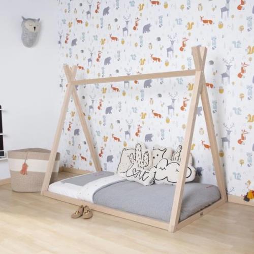 CHILDHOME Sängram tältinspirerad 70x140cm cm naturträ