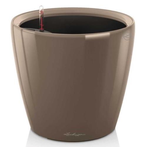 LECHUZA Blomkruka CLASSICO LS 43 ALL-IN-ONE taupe högglans 16085