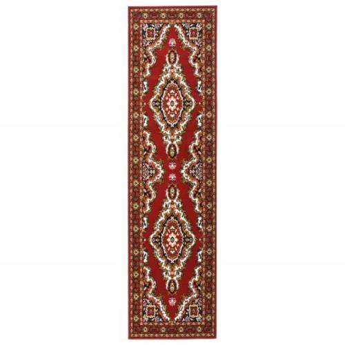 vidaXL Gångmatta röd orientalisk BCF 60x300 cm