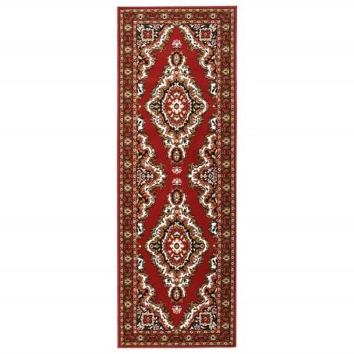 vidaXL Gångmatta röd orientalisk BCF 100x300 cm