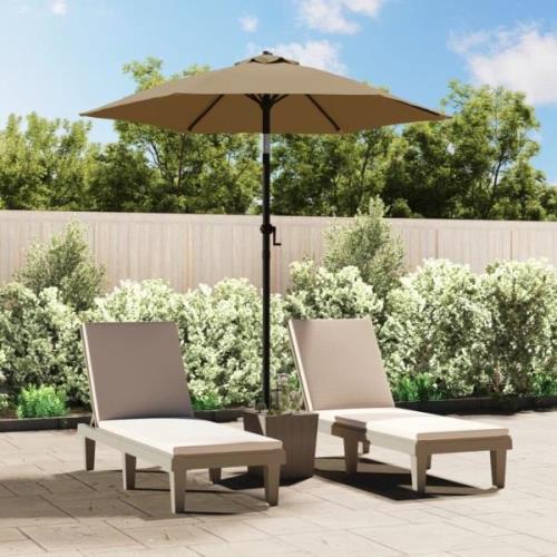 vidaXL Parasoll taupe 200x224 cm aluminium