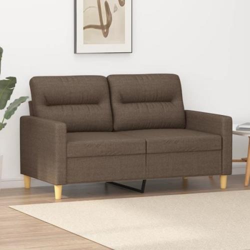 vidaXL 2-sitssoffa taupe 120 cm tyg