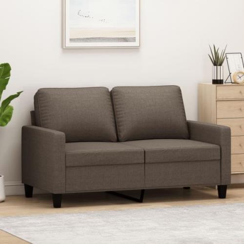 vidaXL 2-sitssoffa taupe 120 cm tyg