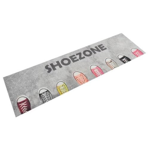 vidaXL Köksmatta maskintvättbar shoezone 45x150 cm sammet