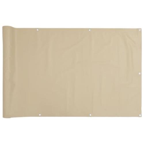 vidaXL Balkongskärm oxfordtyg 90 x 600 cm beige