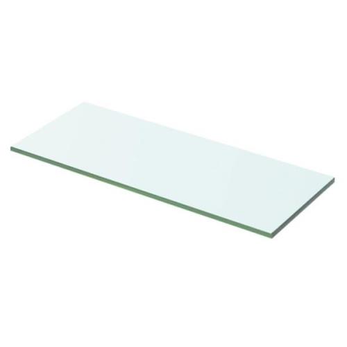 vidaXL Hyllplan glas genomskinlig 50x15 cm