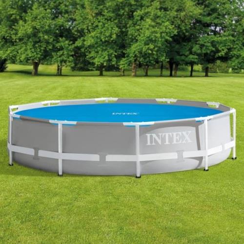 Intex Poolöverdrag solenergi blå 290 cm polyeten