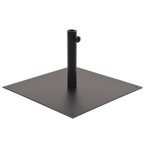 vidaXL Parasollfot svart stål fyrkantig 17 kg