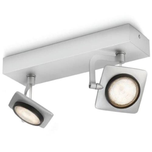 Philips myLiving LED-spotlights Millennium 2x4,5 W grå 531924816