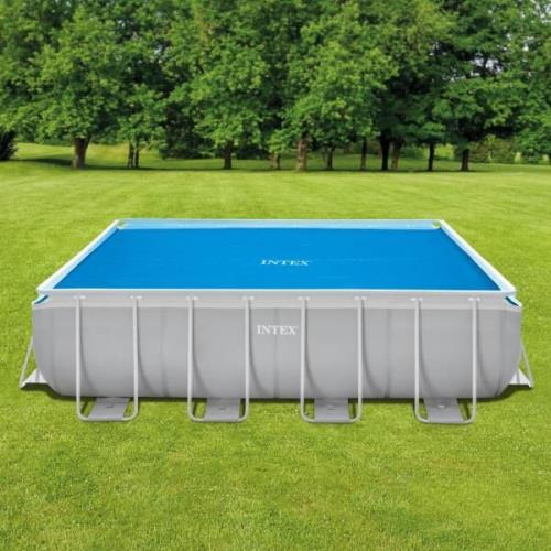 Intex Poolöverdrag solenergi rektangulärt 400x200 cm