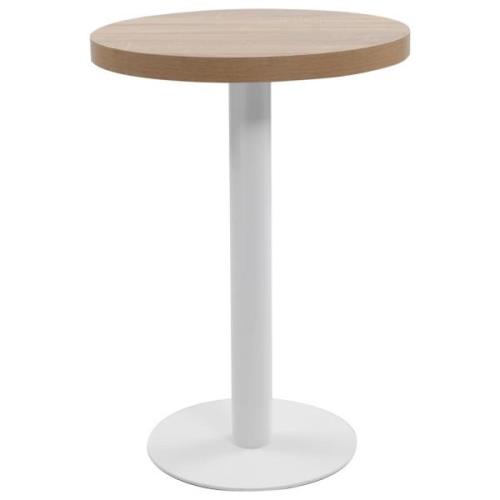 vidaXL Bistrobord ljusbrun 60 cm MDF