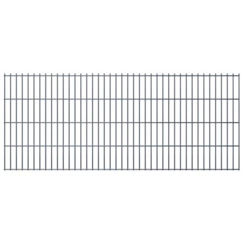 vidaXL 2D Stängselpaneler 2,008x0,83 m grå
