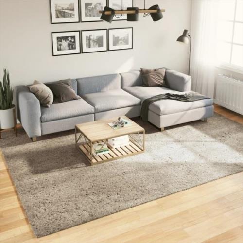 vidaXL Matta ISTAN långluggad glansig beige 240x340 cm